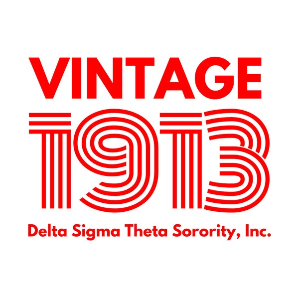 Vintage 1913 Delta Sigma Theta Digital Download SVG Cricut Silhouette