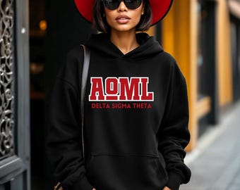 Hoodie Delta Sigma Theta T-Shirt: AOML Sorority Gift