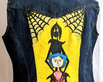 Hand-painted Denim Vest