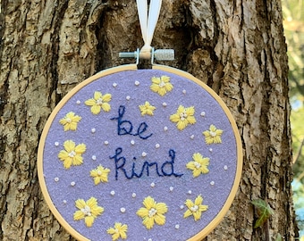 Be Kind Embroidery