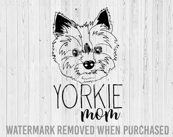 Download Yorkie Mom Svg Etsy