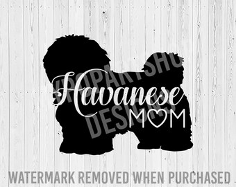 Download Clip Art Havanese Dog Mama Monogram Frame Svg Cutting File Art Collectibles