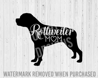 Download Rottweiler Mom Svg Etsy