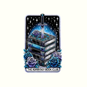 Romantasy Book club png, Tarot Card Books png, bookish png, fantasy book tarot, reading png, romance book png, Book Lover Sublimation Design