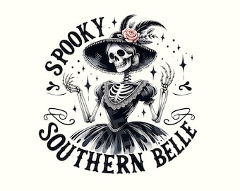 Halloween Png, Halloween Shirt, Yallternative, Skeleton, Skeleton Shirt, Skeleton Png, Digital Download, Spooky, Goth,Gothic,Southern Gothic
