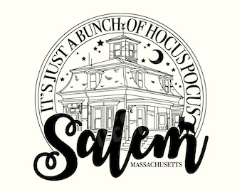 Salem SVG, Salem Sign Svg, Witch SVG, Magic Svg, Mythical Svg, Gothic Svg, Fall Svg, Halloween svg, Halloween Movie Svg, Instant Download