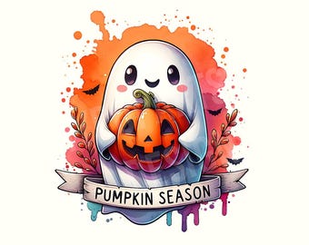 Pompoenseizoen png, pompoen png, spook png, spookshirt, Halloween png, halloweenshirt, herfst png, digitale download, herfst png-ontwerpen, herfstshirt