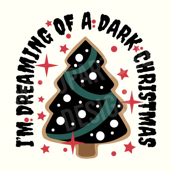 Spooky Christmas SVG, Halloween Christmas SVG, Dark Christmas Svg, Gothmas Svg, Creepy Christmas Svg,Goth Christmas Png,Gothic Christmas Svg