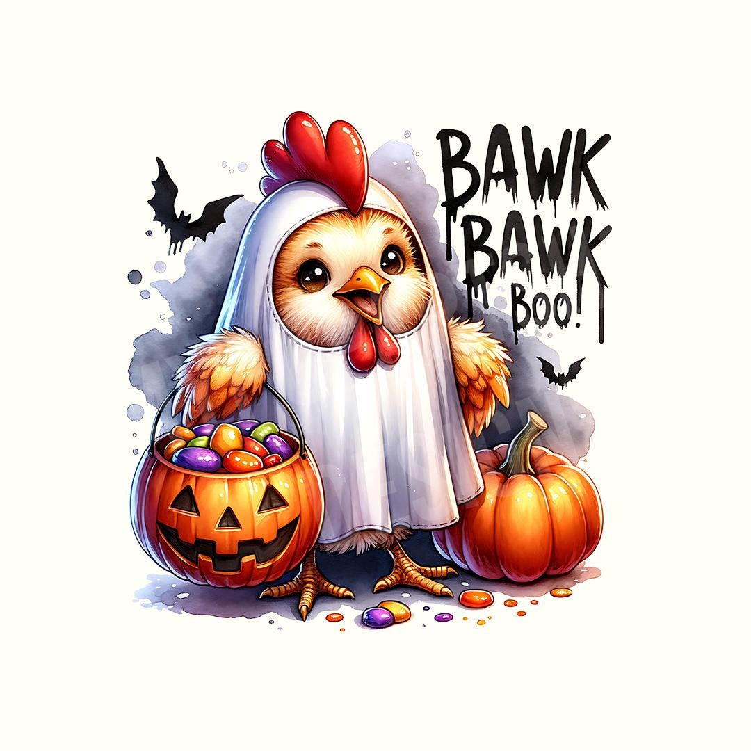 Chicken Png, Chicken, Cute Halloween Png, Halloween Png, Kids Halloween ...