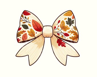 Kokette Herbst Bogen Clipart, Herbst Png, Herbst Clipart, digitaler Download, Herbst Sublimation, Herbst Png-Designs, Herbsthemd, Herbst Png, Schleife Png