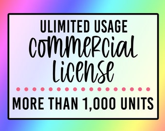 Unlimited Usage Commercial License for ALL Designs