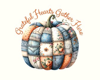 Otoño Png, Clipart de Otoño, Descarga Digital, Sublimación de Otoño, Diseños de Otoño Png, Calabaza Png, Camiseta de Calabaza, Otoño Png, Calabaza de Patchwork Png