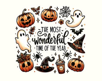 Its the most wonderful time of the year Png, Halloween Png,Halloween Shirt,Halloween Clipart,Spooky Vibes,Spooky season Png,Digital Download