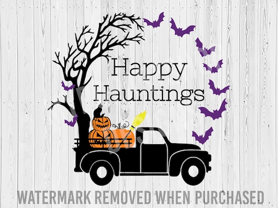 Download Happy Hauntings Svg Cut File Happy Halloween Svg Halloween Etsy