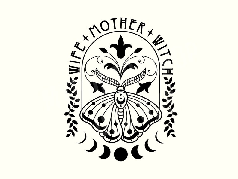 Witch Svg, Witch Png, Witchy Svg, Witchy Png, Witchy Mama, Witchy Vibes Png, Magic Svg, Witchy Mom, Halloween Witch Svg, Goth Svg,Gothic Svg image 1