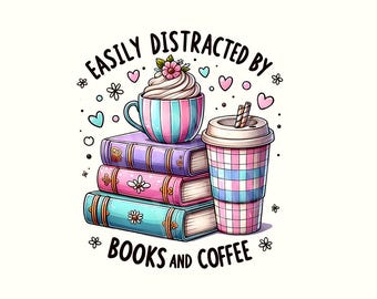 Buch Png, Kaffee Png, Lesen Png, digitaler Download, lustiger Buchliebhaber PNG, Bücherwurm, Buchliebhaber, Leser Png, gestapelte Bücher Png, Bücher, Buchliebhaber Png
