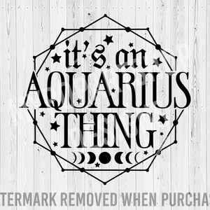 Aquarius Svg Aquarius Png Aquarius Season Horoscope Svg - Etsy
