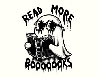 Ghost Png, Halloween Png, Halloween Shirt, Halloween Clipart, Cute ghost Png, Ghost reading png,Digital Download,Book lover,Book Png,Bookish