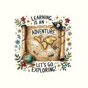 Back to school Png, Back to school shirt, School png, First Day of School, Pirate Png, Treasure, Pirates, Digital Download, Popular Png