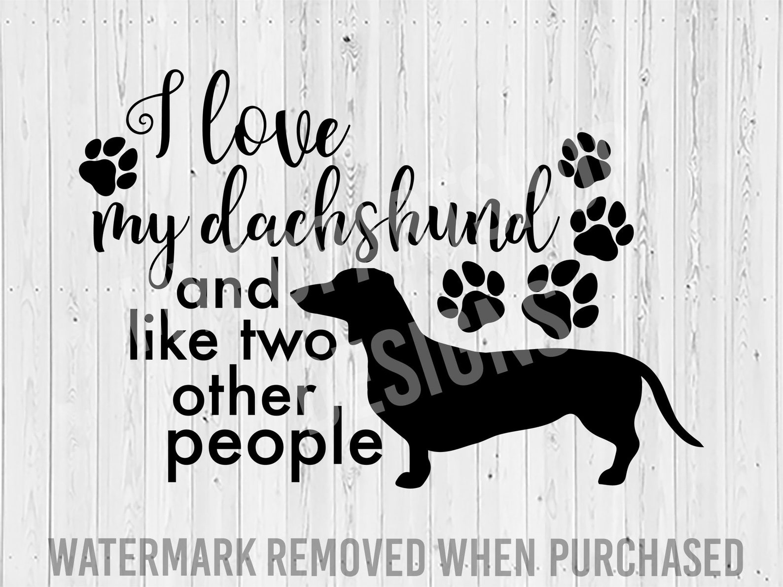 I Love My Dachshund SVG Cut File Dachshund SVG Dachshund Mom Etsy UK