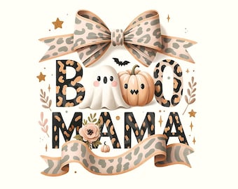Spooky Coquette Ghost PNG: Design a sublimazione con fiocco di Halloween (download digitale)
