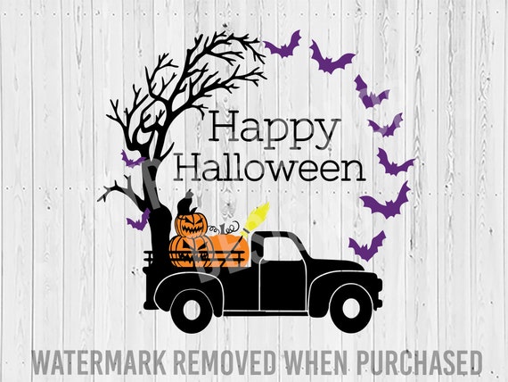 Download Happy Halloween Svg Cut File Halloween Truck Svg Fall Etsy