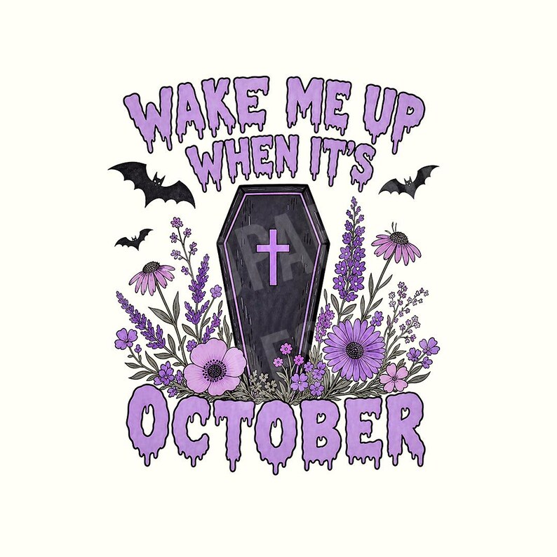 October Dripping Summerween PNG, Funny Vintage Halloween in Summer Sublimation Design ...
