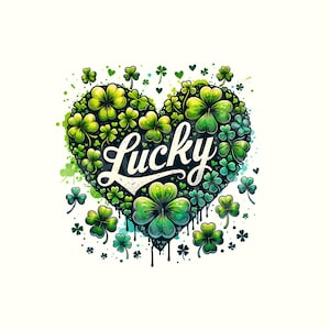 St Patrick&#39;s Day Png, St Patricks, Lucky, Lucky shirt, Shamrock, Clover, Saint Patricks day shirt, Sublimation Design, Digital Download