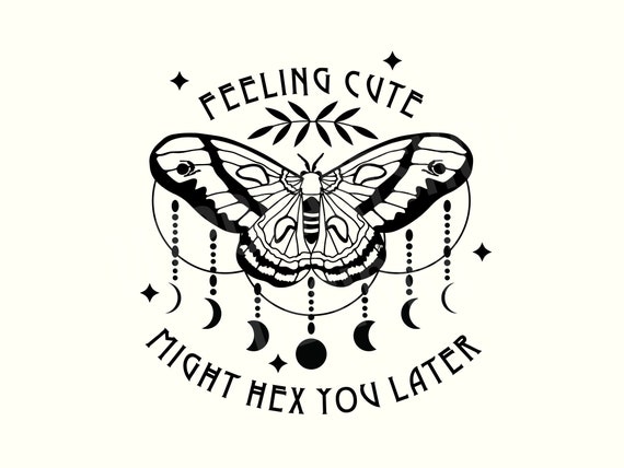 Witch Svg, Witch Png, Witchy Svg, Witchy Png, Witchy Vibes Png, Witchcraft Svg, Dark Humor Png, Halloween Witch Svg, Moth Svg,Moon Phase Svg