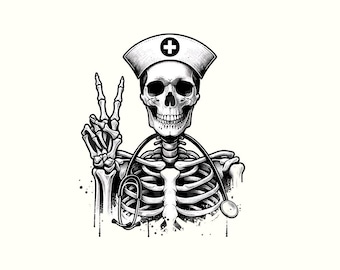 Nurse Png, Nursing png, Nurse Clipart, Nurse shirt,Nurses Sublimation Design,Registered Nurse,Trendy Png,Sublimation,Skeleton,Skeleton Shirt