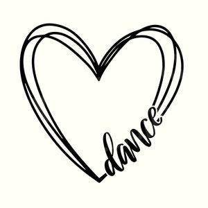 Danse coeur Svg, danse Svg, danse Png, danseuse Svg, danse maman Png, danse maman Svg, danse maman Svg, cliparts danse, sport coeur Svg