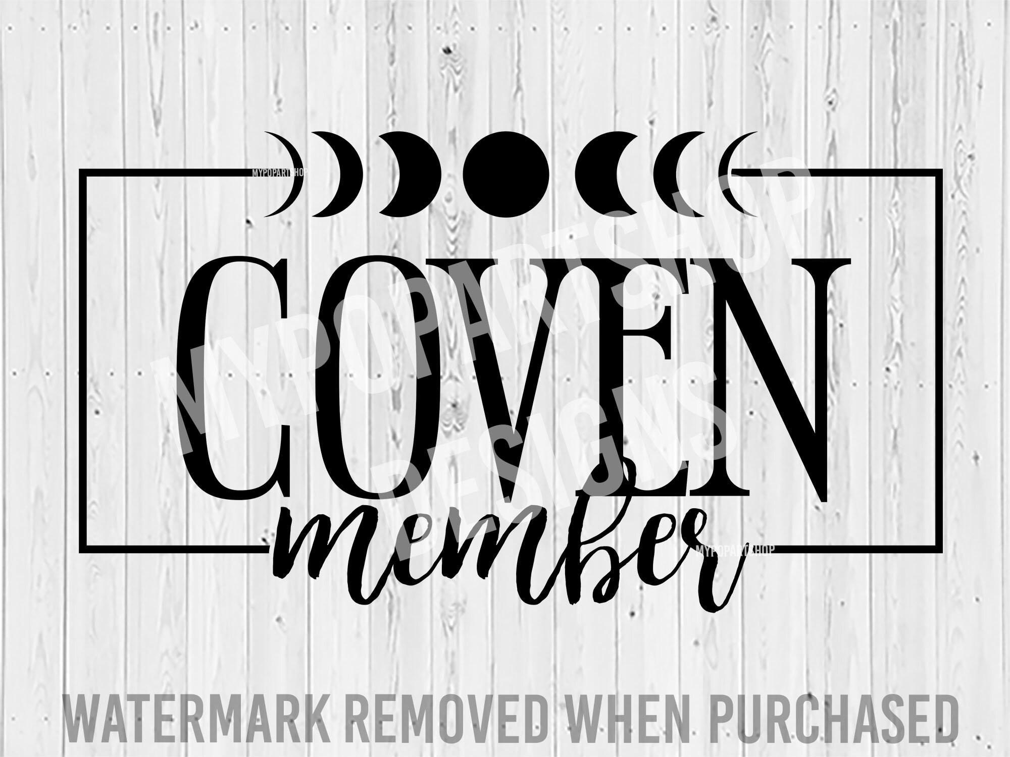 Coven Vibes SVG Witchy SVG Halloween SVG Spooky Svg Witch 