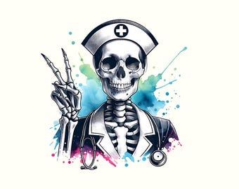 Nurse Png, Nursing png, Nurse Clipart, Nurse shirt,Nurses Sublimation Design,Registered Nurse,Trendy Png,Sublimation,Skeleton,Skeleton Shirt