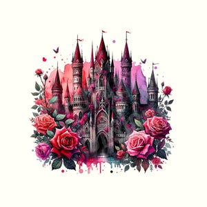 Romantasy High Fantasy Clipart, Magiczne Książki Bajkowe Książkowe Sublimacja, Książkowe Png, Książki Clipart, Fantasy Png, Fantasy clipart, Zamek