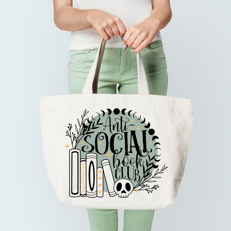 Svg antisocial club de lecture, Svg antisocial club de lecture, Svg livresque, Svg antisocial, Svg amateur de livres, conception de livre Svg, livre Svg, Svg citation de livre image 3