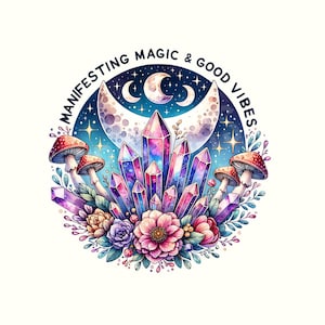 Witch Png, Witches Png, Witch Shirt, Good Vibes Png, Mushroom Png, Magical, Motywacyjne, Motywacyjna koszulka, Inspirujące cytaty, Pobieranie cyfrowe