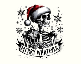 Christmas Png, Gothmas, Creepmas, Gothic Christmas, Spooky Christmas, Skeleton Png, Snarky Christmas, Christmas Png designs,Digital Download