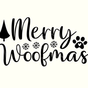 Joyeux Woofmas, Woofmas Png, Svg de Noël de chien, ornement de Noël de chien Svg, Noël d&#39;animal de compagnie Svg, dictons de Noël Svg, Svg de Noël à la mode