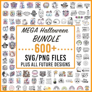 Halloween Bundle svg (600+ Png/Svgs All Future Halloween Files) Halloween svg Bundle, Halloween png Bundle, Halloween Clipart, Halloween svg