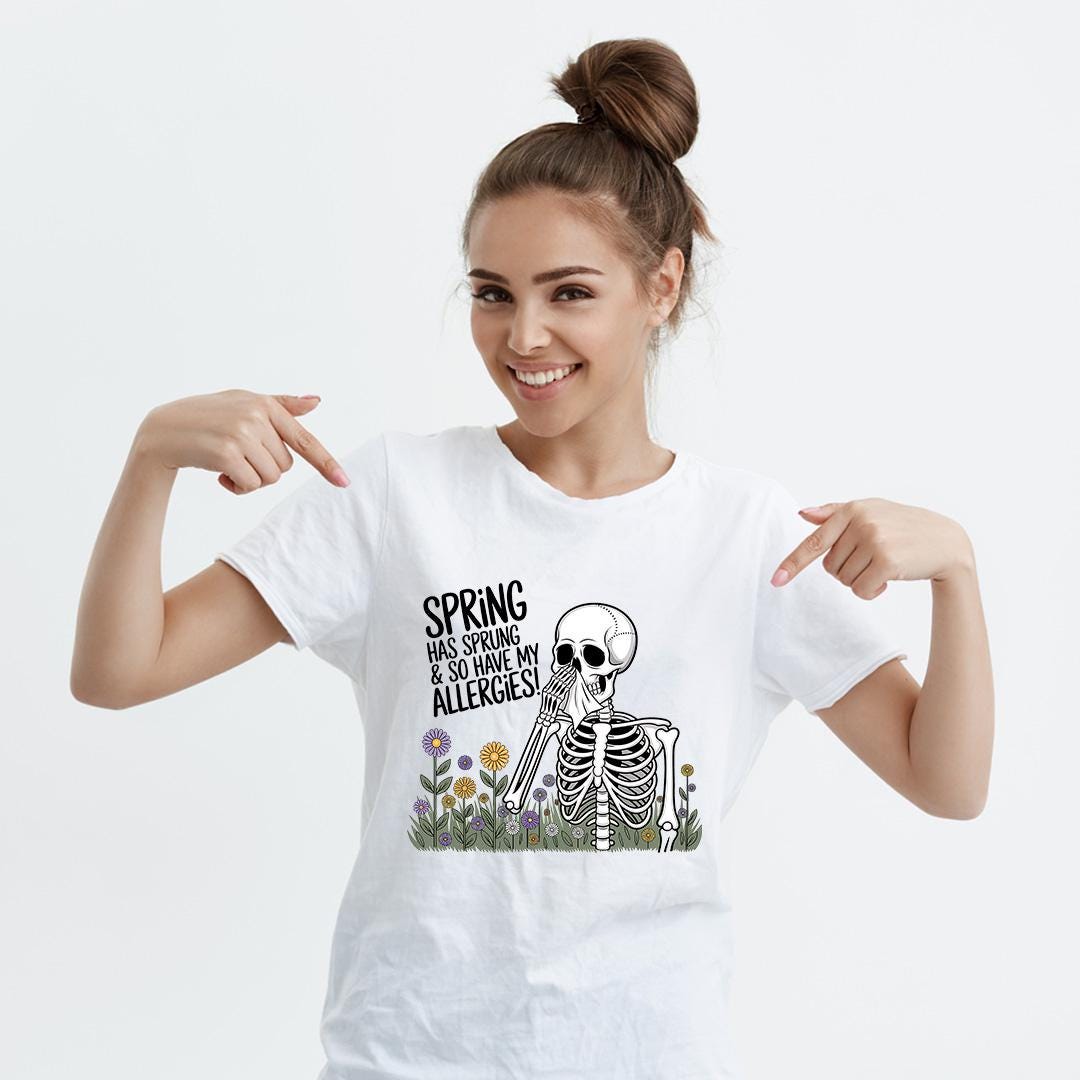 Spring Png, Spring Clipart, Skeleton, Skeleton Shirt, Funny Png, Funny ...