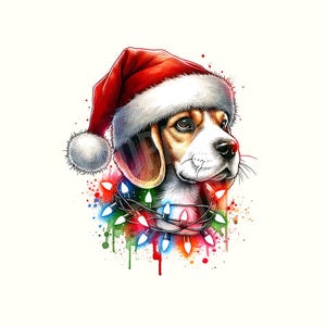 Beagle, beagleshirt, kerstpng, kerstshirt, digitale download, hondpng, cadeau hondenliefhebber, hond, hond clipart, hond kerstmis, kerstontwerpen