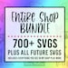 Entire Shop SVG Bundle- Limited Time Offer (700+ Svgs Plus All Future Designs I Add to My Shop) 