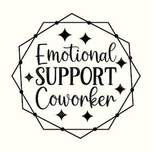 Emotional Support Coworker SVG Cut file by Creative Fabrica Crafts ·  Creative Fabrica