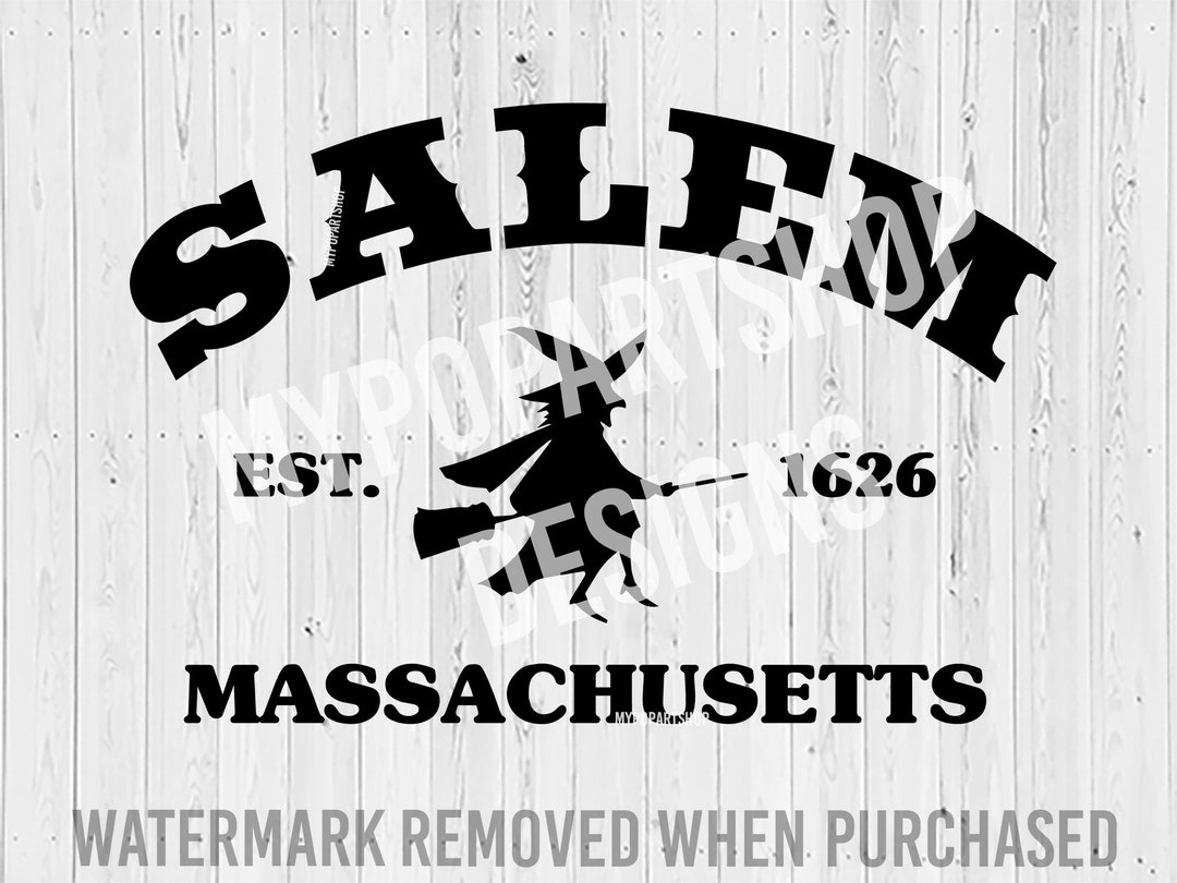 Salem Svg Salem Png Salem Witch Svg Salem Massachusetts Etsy