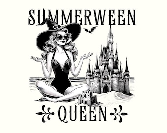 Summerween, Playa Png, Bruja Png, Brujería, Verano Espeluznante, Verano Png, Descarga Digital, Moda Png, Halloween Png, Vibraciones Espeluznantes, Gótico, Gótico