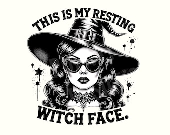 Bruja Png, Camisa de bruja, Brujas Png, Halloween Png, Descarga digital, Camisa de Halloween, Clipart de Halloween, Diseño de sublimación de Halloween, Png de moda