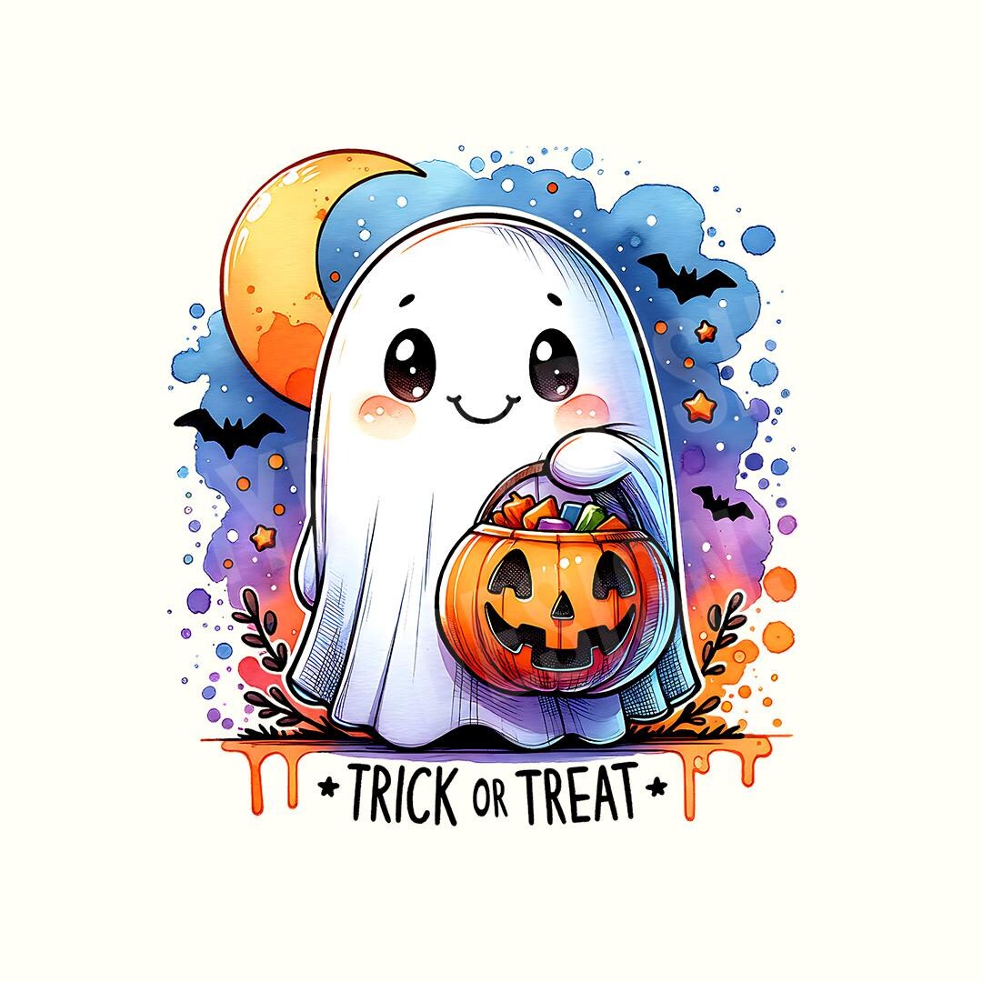 Trick or Treat Png, Ghost Png, Halloween Png, Halloween Shirt ...