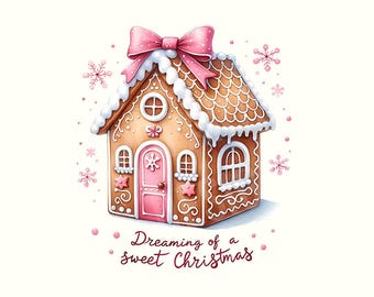 Christmas Png, Gingerbread Png, Gingerbread shirt, Gingerbread clipart, Digital Download, Cute Christmas Png, Gingerbread House,Coquette Png