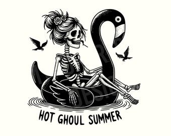 Hot Ghoul Summer, Beach Png, Summerween, Spooky Summer, Summer Png, Digital Download, Summer Shirt,Summer Clipart,Trendy Png,Sublimation Png