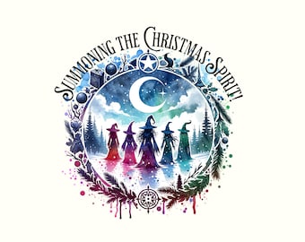 Witch Christmas, Witchy Christmas, Halloween Christmas Png,Christmas Halloween Png,Spooky Christmas,Christmas witch,Christmas sayings Png